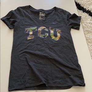TCU V Neck T shirt NIKE NEVER WORN